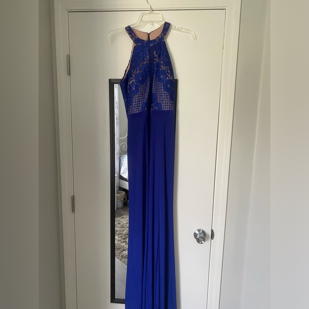 NW Nightway blue prom dress size 6 unaltered